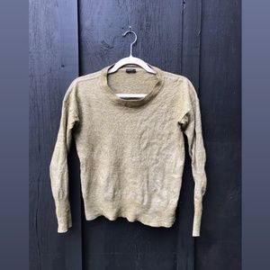 neutral light green long sleeve sweater blend